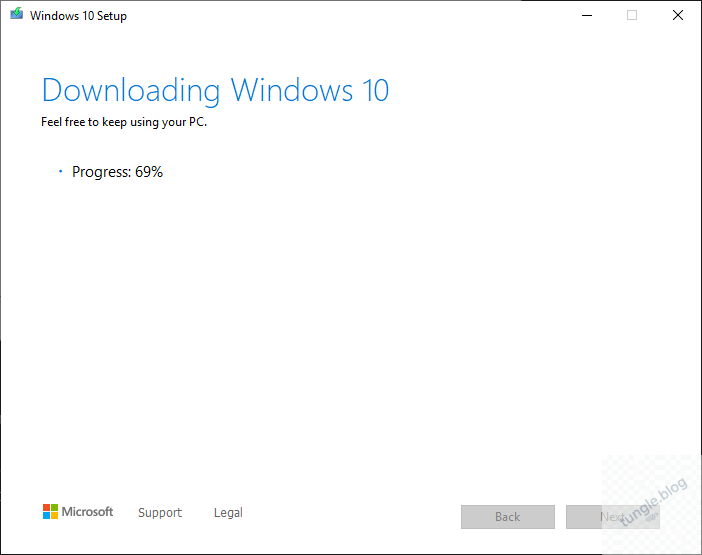 Media Creation Tool sẽ tải về Windows 10