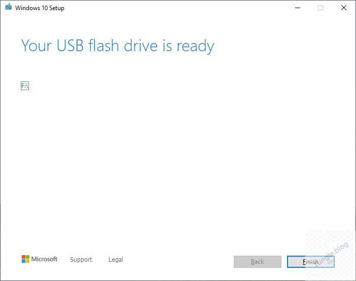  Your USB flash drive is ready