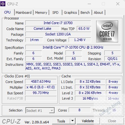 Check cấu hình máy tính bằng CPU-Z