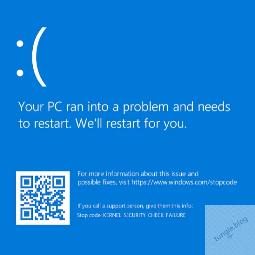 BlueScreenView hiển thị thông tin crash dump BSOD KERNEL_SECURITY_CHECK