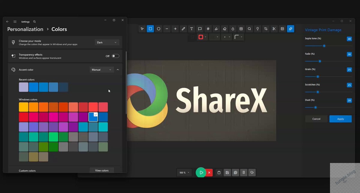 ShareX quay video màn hình