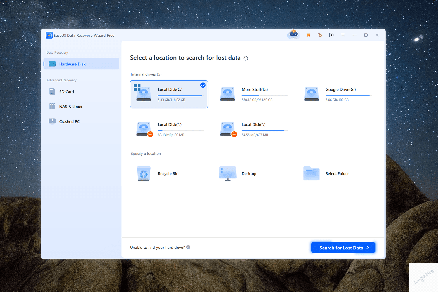 EaseUS Data Recovery Wizard Free