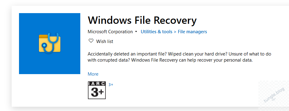 Công cụ khôi phục file đã xoá của microsoft
