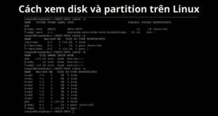 xem disk và partition trên Linux